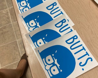 Tina Belcher BUTTS car decal