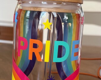 Pride glass Libby soda can glass