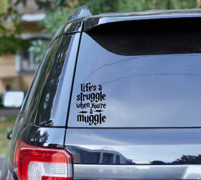 Muggle Text Struggle Mugg Wizard PNG Digital File, Car Decal - Etsy