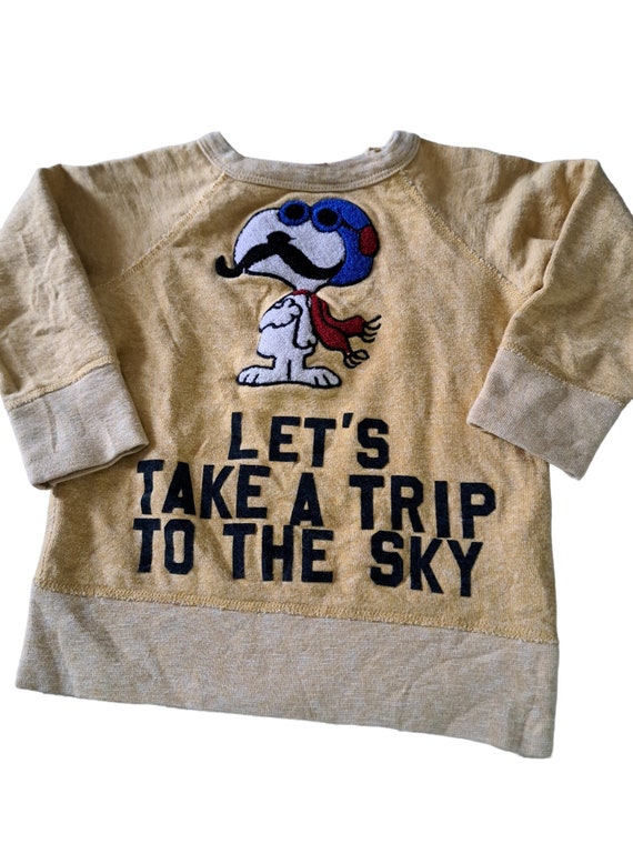 Vintage Snoopy Red Baron Sweatshirt, Embroidered Toddler XS - Etsy