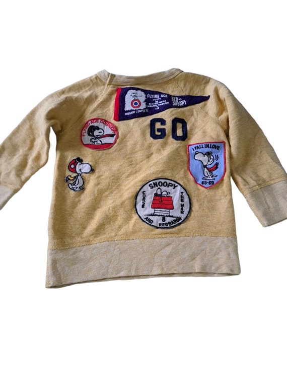 Vintage Snoopy Red Baron Sweatshirt, Embroidered Toddler XS - Etsy