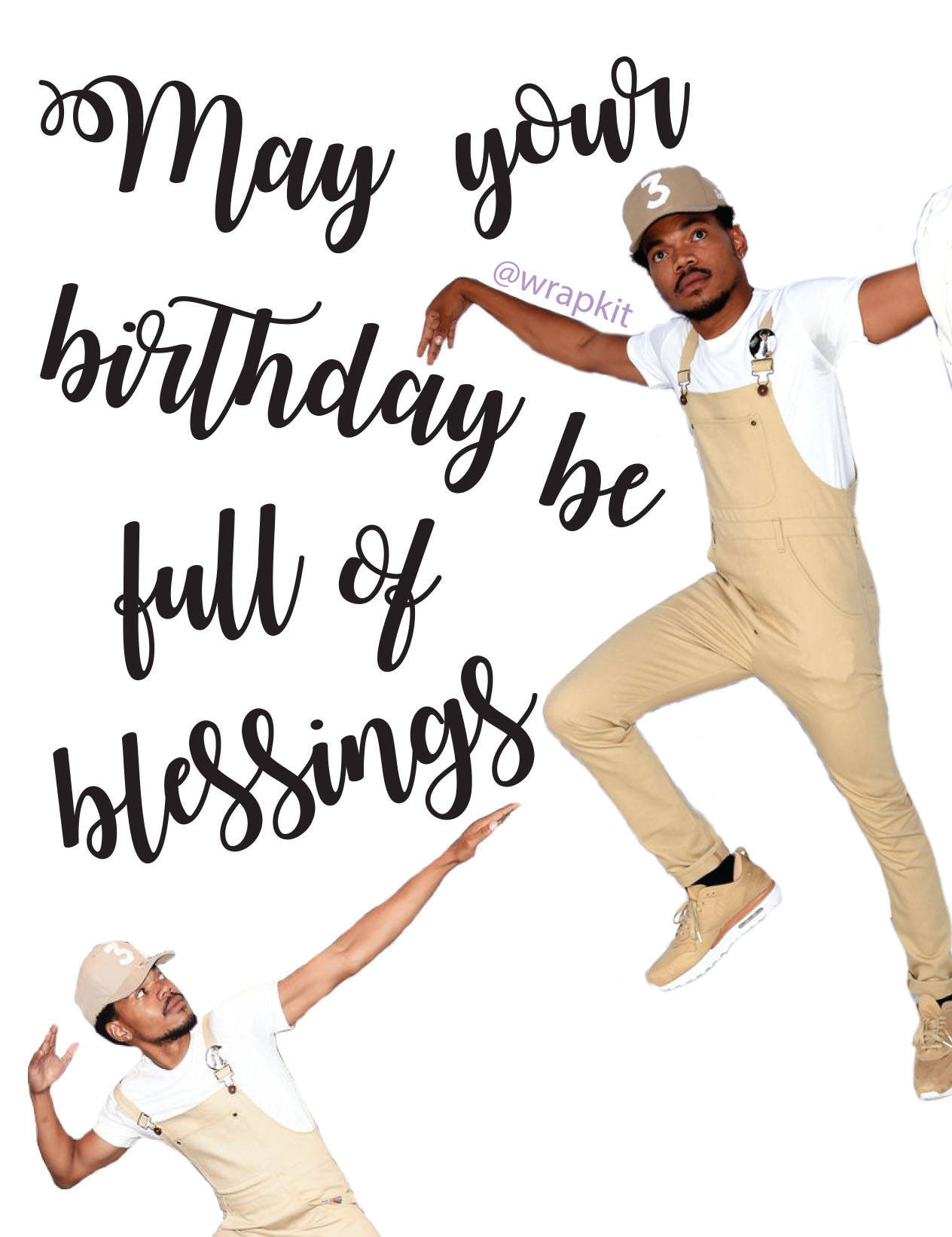 Chance The Rapper Blessings Birthday Card | Etsy