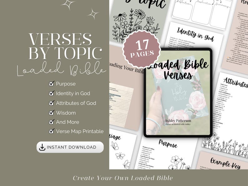 Additional Scriptures Loaded Bible Verse Lists | Bible Verses by Topic for Highlighting ...