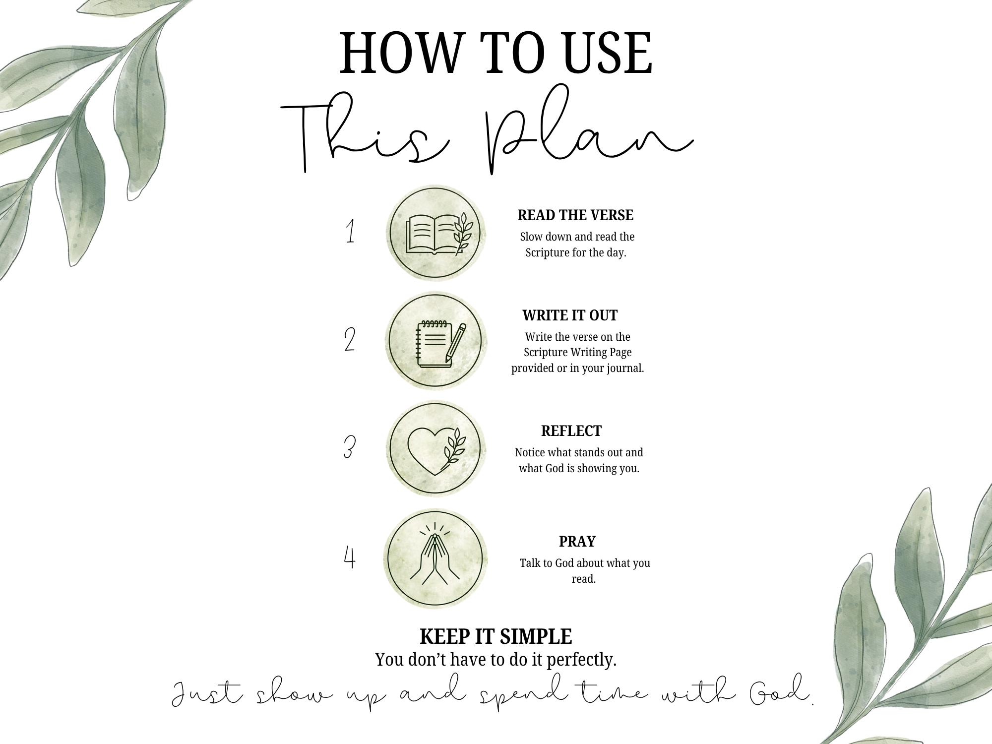 30 Day Scripture Writing Plan – Rest in God | Christian Printable Bible ...