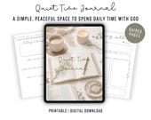 Christian Quiet Time Journal Printable | Bible Study Journal | Scripture Reflection & Prayer Pages | Christian Journal | Instant Download