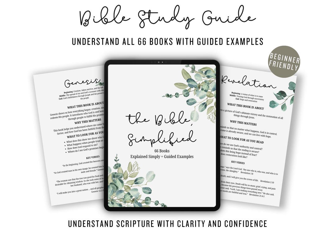Bible Study Guide for Beginners | 66 Books of the Bible Explained ...