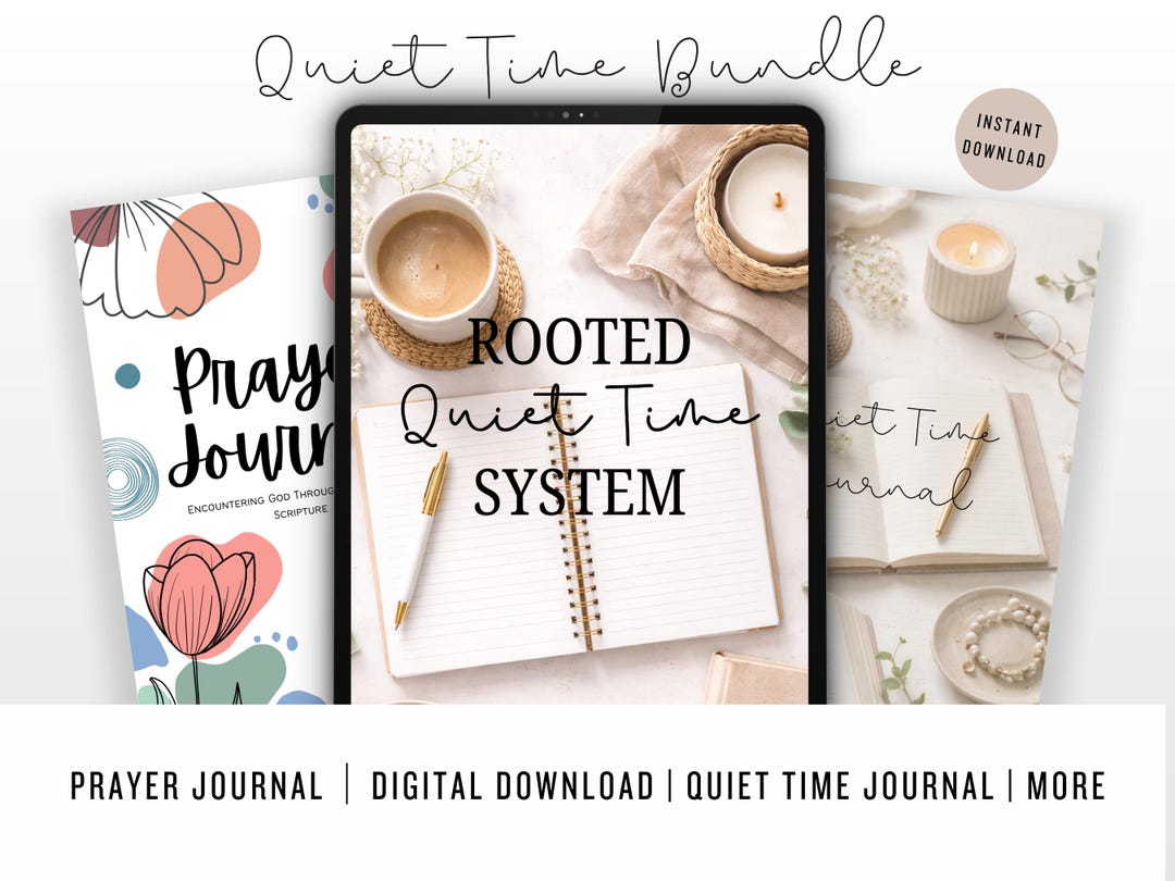 Christian Quiet Time Bundle | Bible Study & Prayer Journal Printables ...