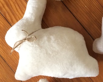 Simple Old Timey Bunny Pillow
