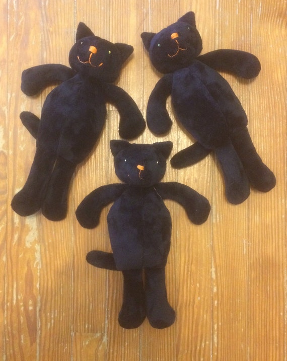 cuddly black cat