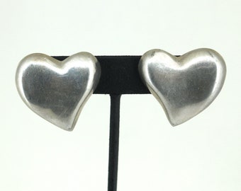 ヴィンテージ 925 スターリングシルバー メキシコ パフィーハート