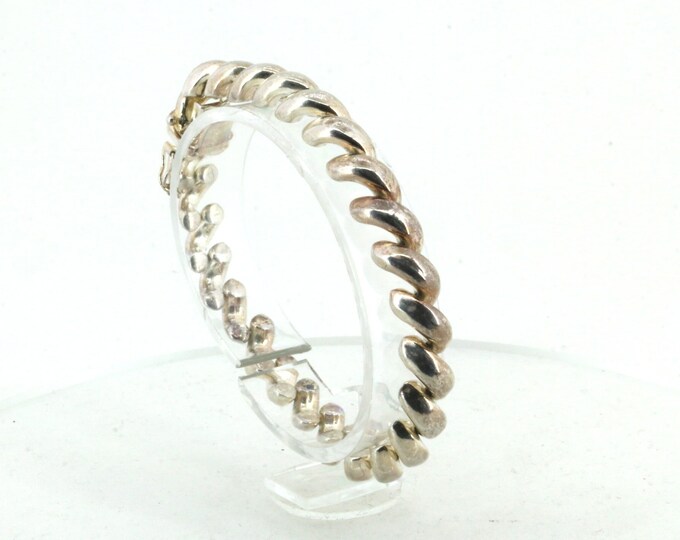 Vintage San Marco Design Bracelet | Macaroni Design Bracelet | Sterling Silver 925 Bracelet | BR 2260