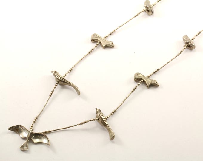 Vintage Animals Necklace 925 Sterling NC 1035