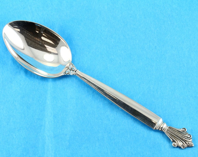Vintage George Jensen Denmark Acanthus Pattern Teaspoon/Child Spoon 925 Sterling  FW 91