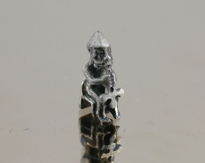 Vintage Beautiful Navajo Old Man Design Pendant 925 Sterling Silver PD 2309