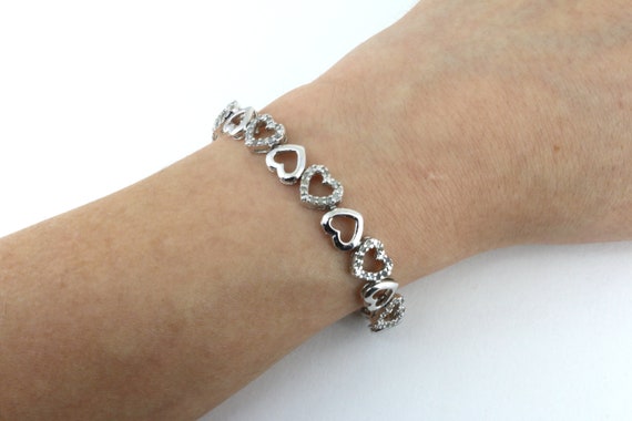 ヴィンテージ　SILVER925　ブレスレット　ハート　ハートリンク TIFFANY＆CO. ティファニー ブレスレット ハートリンクブレスレット