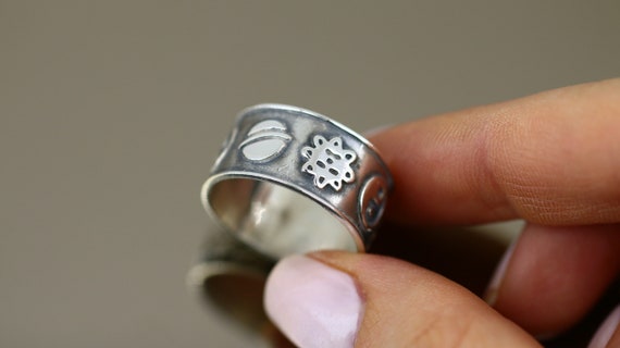 Bague homme Yin Yang symbole du Yin et du Yang taille 8 75 en argent sterling 925 RG 743 Etsy France