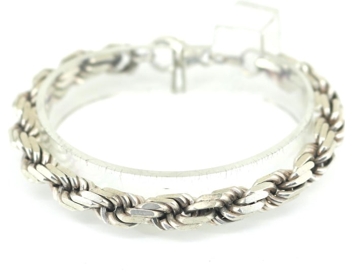 Vintage Thick Hollow Wheat Chain Design Elegant Bracelet for Women 925 Sterling Silver BR 3872