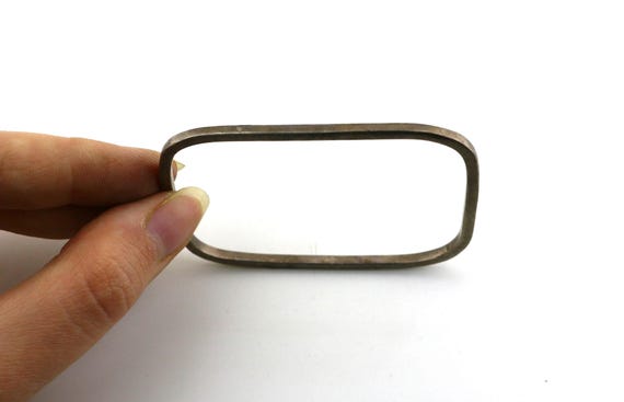 Vintage Simple Oval Rectangle Thin Design Bracele… - image 3