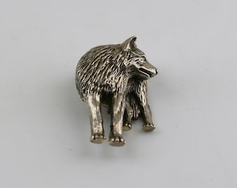 Twilight Moon Howling Coyote Vintage Navajo Native American Jewelry Silver Bolo Tie Twilight Moon Howling Coyote Vintage Navajo Native American Jewelry Silver Bolo Tie