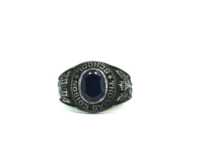 Vintage 2004 Thomas Edison School Design Class Ring 925 Sterling Size 10 RG 2123