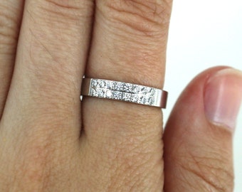 Size 6 14k Gold Benchmark 16 Natural Diamonds Wedding Band  Ring GRG 105