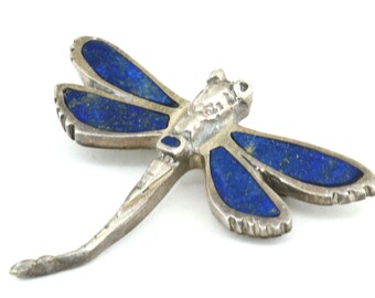 Vintage Goldstone Butterfly Brooch Sterling Silver 925 BB 149