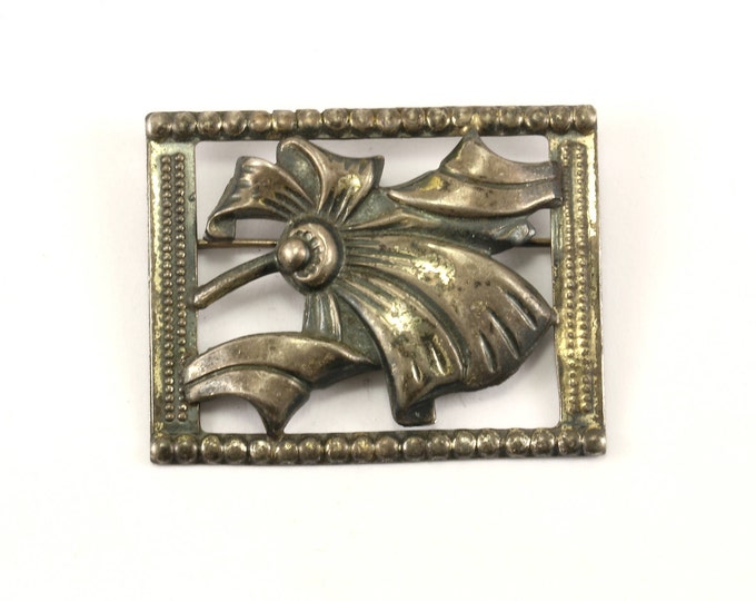 Vintage Blossom Design Pin/Brooch 925 Sterling Silver BB 969