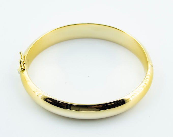Authentic Tiffany And Co 18k Yellow Gold Classic Elegant Germany Made Vintage Bangle Bracelet GBR 18G