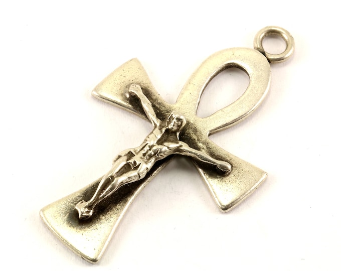 Vintage Cross Pendant 925 Sterling PD 1704