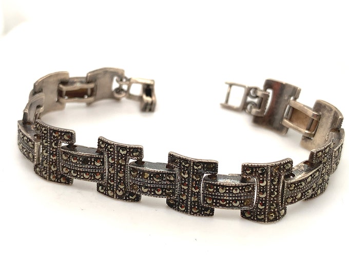 Vintage Bracelet | Marcasite Bracelet | Beautiful Design Bracelet | 925 Sterling Silver Bracelet | BR 522