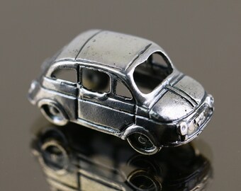 Vintage Italian  Small Collectible Car Fiat 500 Beetle Toy 925 Sterling OT 342