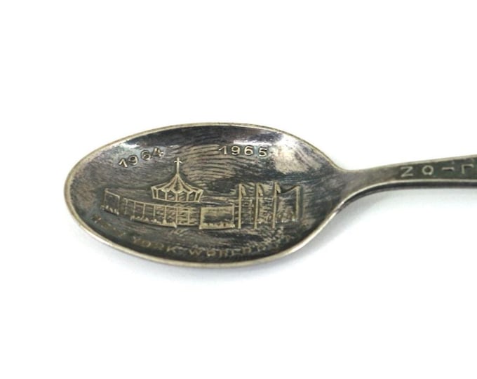Vintage Vatican Pavilion Small 1964-1695 New York World's Fair Souvenir Sterling Silver Spoon OT 104
