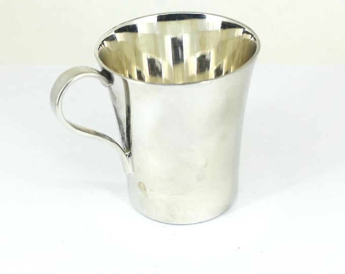 Authentic Tiffany & Co. Makers # 22499 Espresso Cup Sterling Silver 925 OT 1B