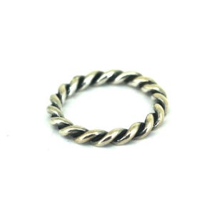 Vintage  Size 6 ALE S925 Pandora Women's Simple Twisted Design Band Ring 925 Sterling Silver  RG 3588