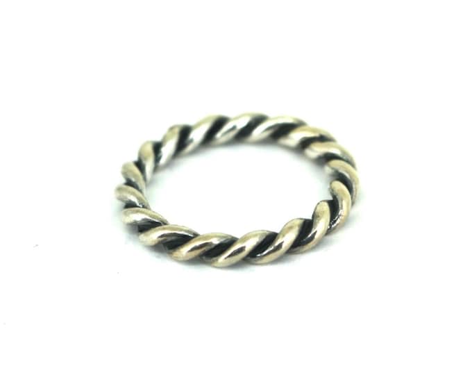 Vintage  Size 6 ALE S925 Pandora Women's Simple Twisted Design Band Ring 925 Sterling Silver  RG 3588