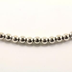 123765805654 Vintage Beads Necklace 925 Sterling Nc 973