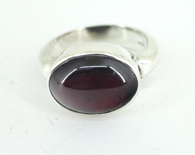 Vintage Deep Dark Aqeeq Agate Onyx Cocktail Ring 925 Silver RG 4548