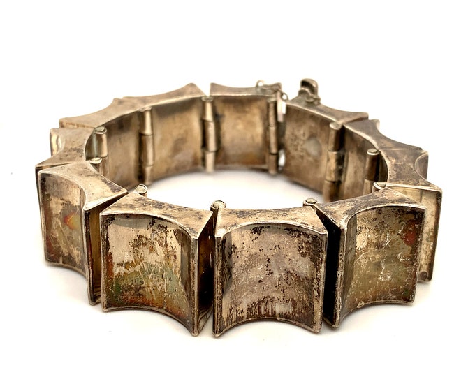 Vintage Bracelet | Mexico Design Bracelet | TC-117 Design Bracelet | Big Design Bracelet | 925 Sterling Silver Bracelet | BR 1063M