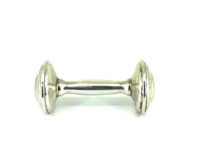 Vintage Empire Silver  Baby Toddler Rattle Toy 925 Sterling Silver OT 091