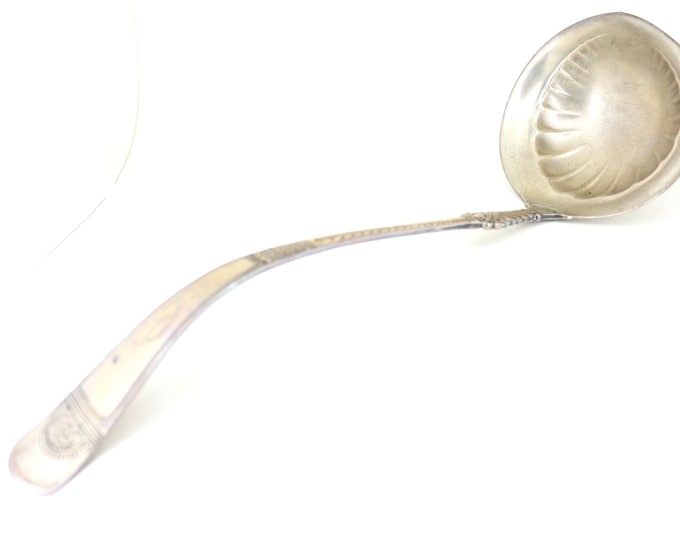 Vintage Antique Gorham 1880 Empress Monogrammed Long Ladle Spoon Sterling Silver  FW 42