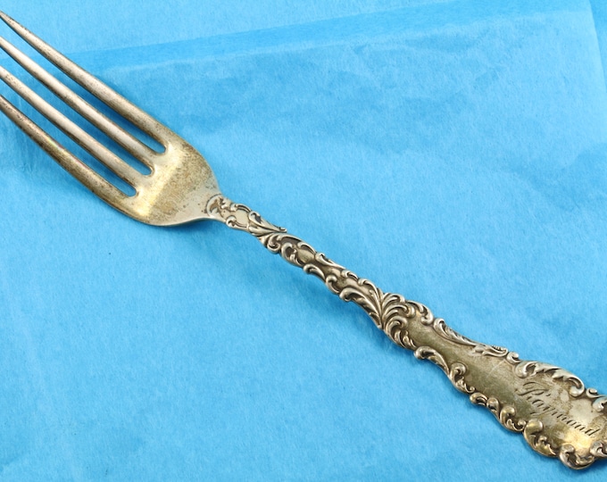 Antique 1890 RW & S Wallace Waverly Dinner Fork  FW 55-E