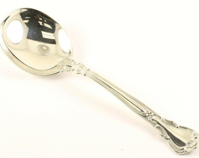 Vintage Gorham Pat. 1895 Chantilly Polished Soup Gumbo Spoon 925 Sterling Silver  Fw 181