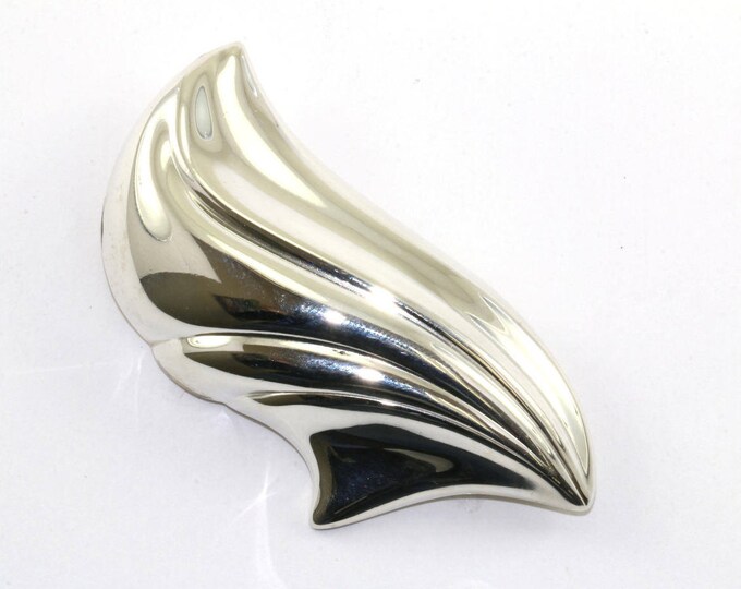 Vintage Kabana Designer Scroll Shape Pin/Brooch 925 Sterling BB 701-E