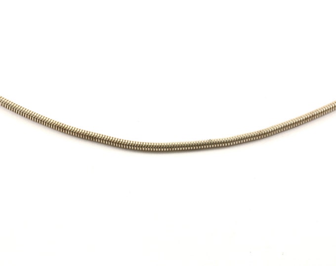 Vintage 18 Inch Snake Style Chain Necklace 925 Sterling Silver NC 126-E