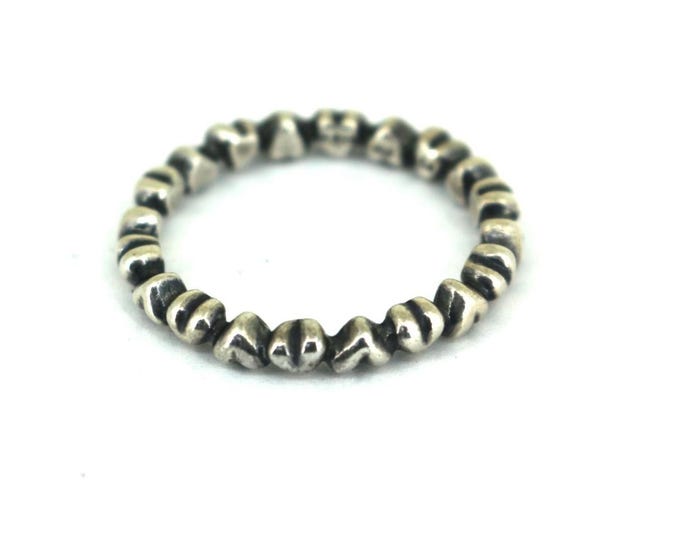Vintage  ALE S925 Pandora Women's Heart Design Band Ring 925 Sterling Silver  RG 2829