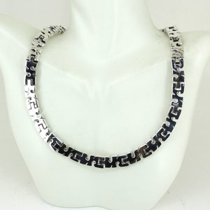 Vintage Mexican Taxco 25  Chain Bracelet & Necklace Set 925 Sterling Silver NC 670