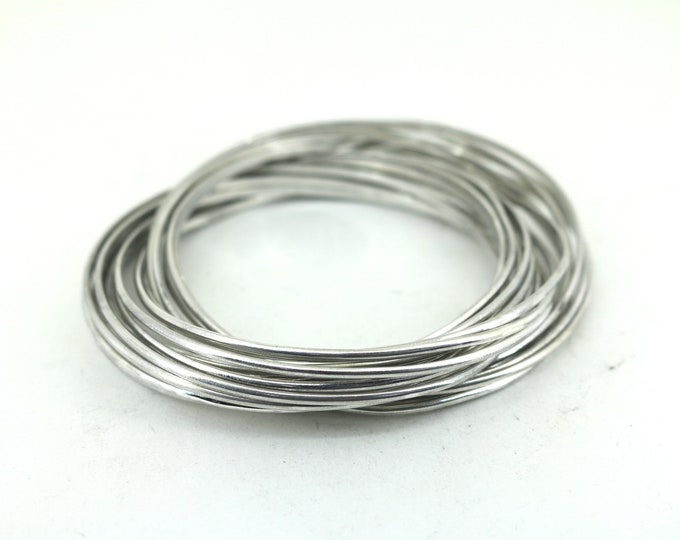 Vintage Wire Bangle Bracelet Sterling Silver Br 380