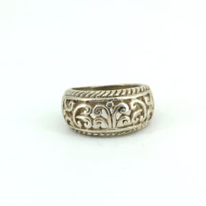 Vintage Size 7 Premier Designs  Scroll Filigree Ring 925 Sterling Silver  RG 1118