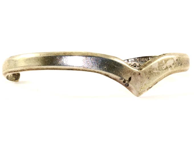 Vintage Antique Design Cuff Bracelet 925 Sterling Silver BR 398-E
