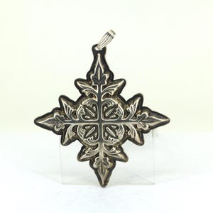 Vintage 1982 Reed And Barton  Sterling Star Christmas  Ornament 925 Sterling Silver PD 2422
